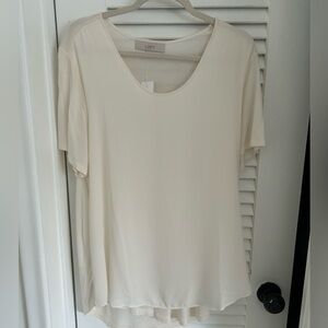 LOFT Women's Soft Cream Short Sleeve Tee